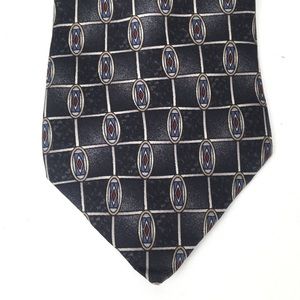 Deansgate patterned 100% silk neck tie